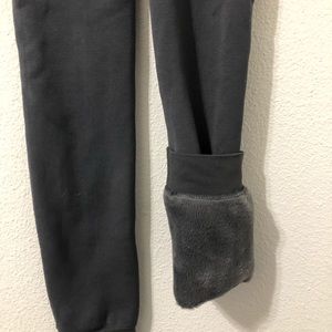 Fur lined leggings